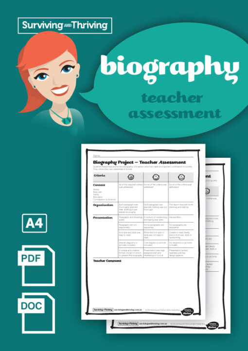 Biography – Project Teacher Assessment – Surviving And Thriving