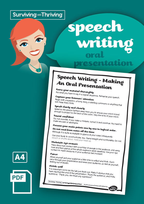 writing is speech made oral