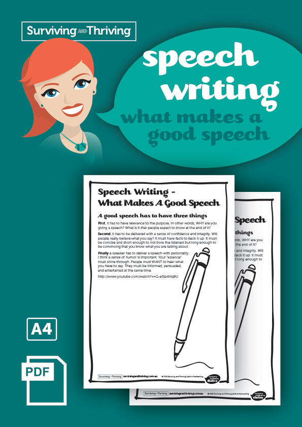 Speech Writing What Makes A Good Speech Surviving And Thriving